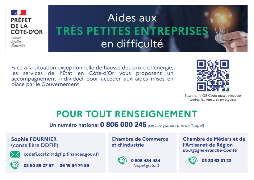 flyer entreprises hausse energie