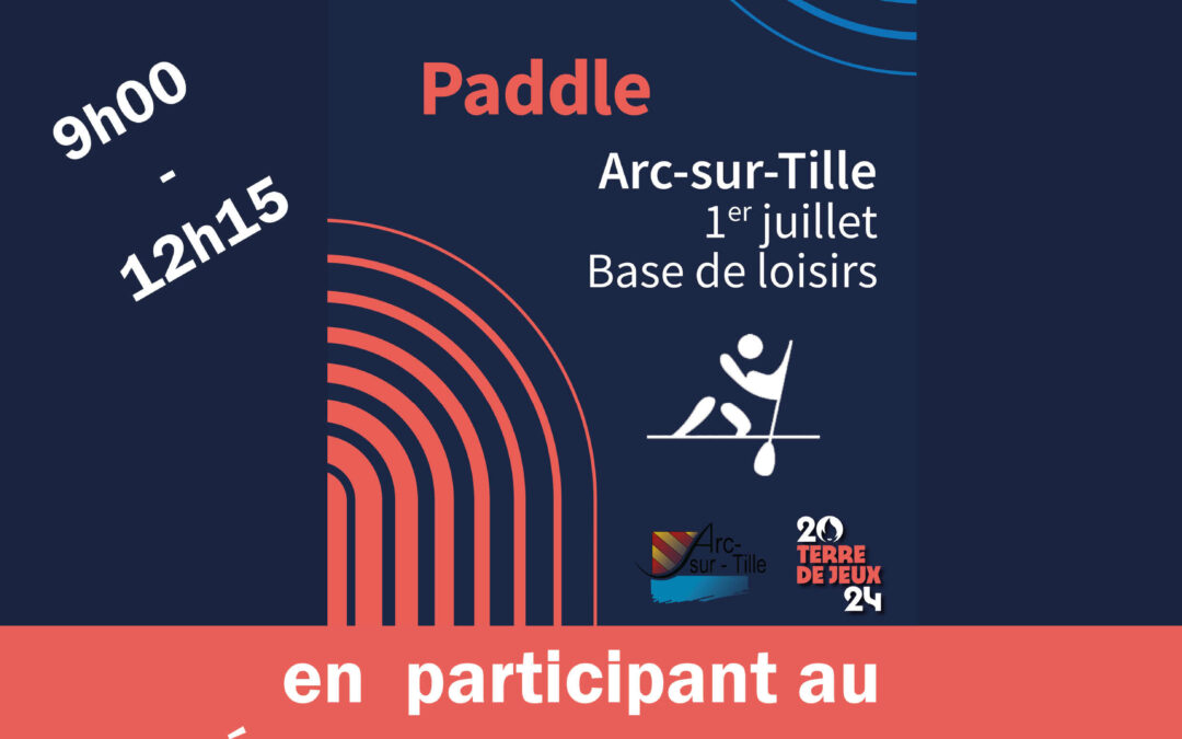NeTathlon : venez défendre les couleurs de Clénay à l’épreuve de paddle