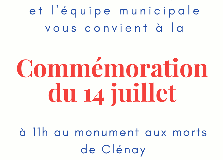 Commémoration du 14 juillet