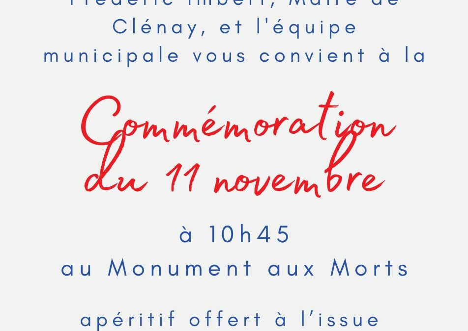 Commémoration du 11 novembre